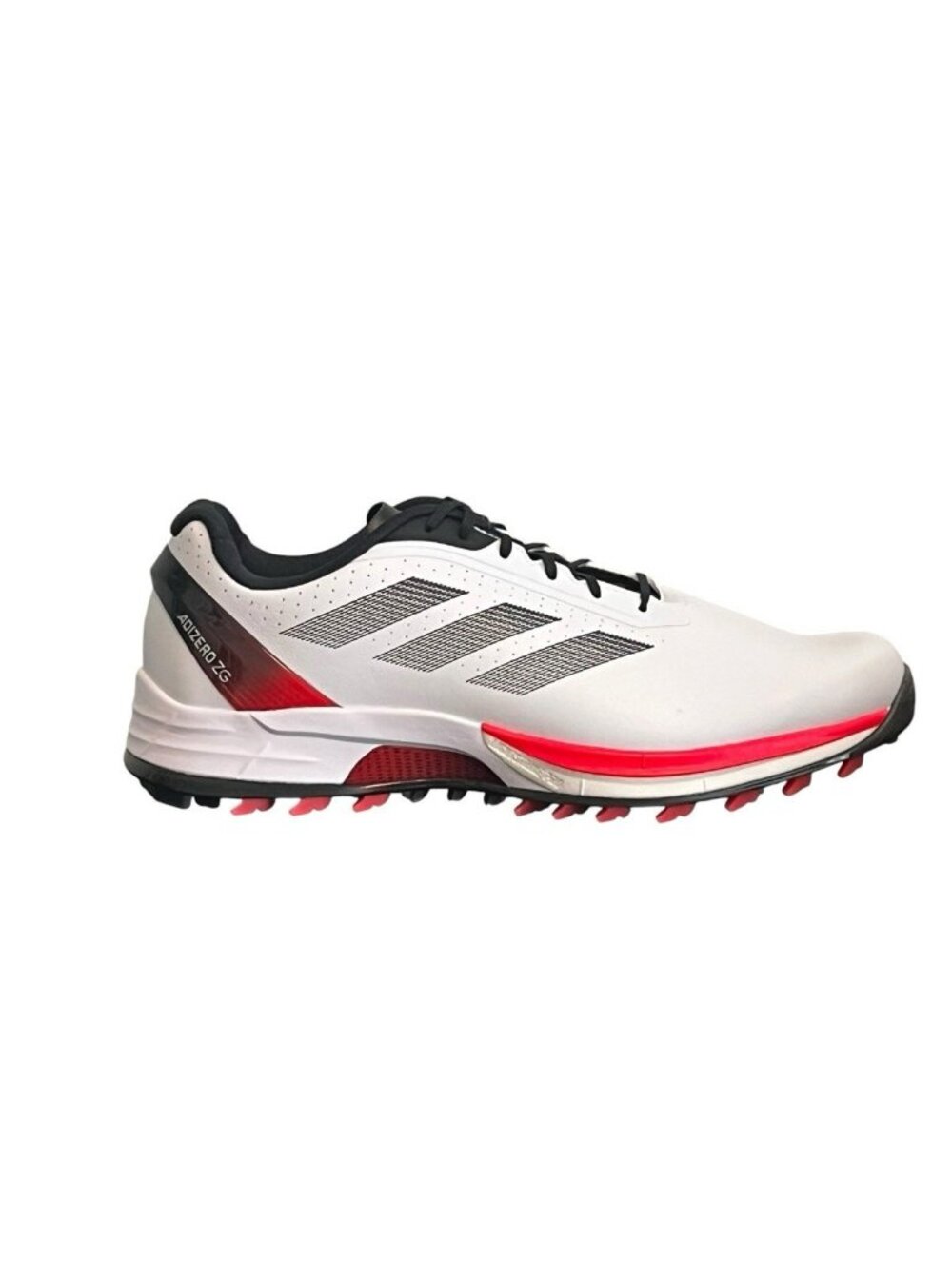 adidas Adizero ZG Spikeless Golf Shoes White Red Black Men's 9.5 IE3530